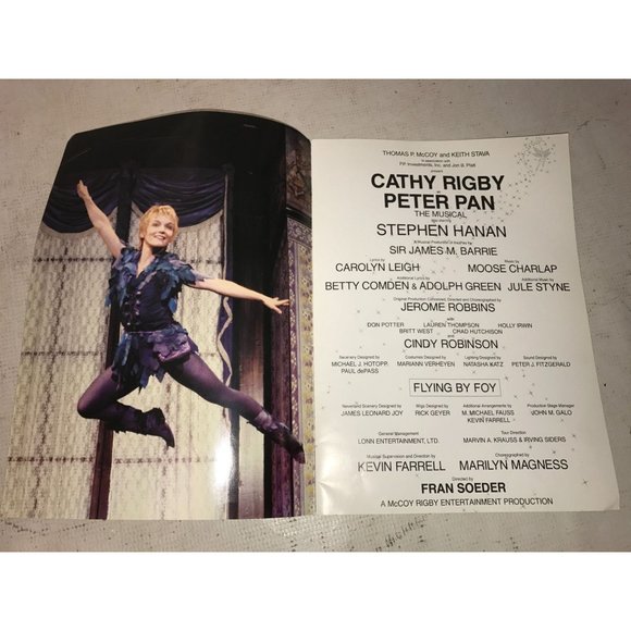 Peter Pan The Musical Vintage Souvenir Program - Picture 2 of 8
